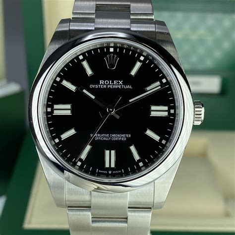 rolex oyster perpetual black price